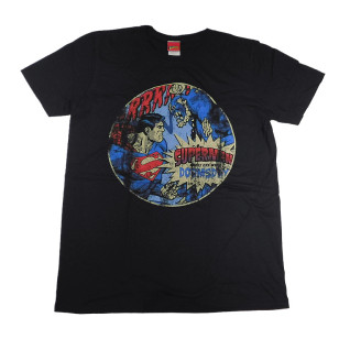 Superman -Doomsday Battle Vintage Official Fitted Jersey DC Comics T Shirt ( Men L ) ***READY TO SHIP from Hong Kong***
